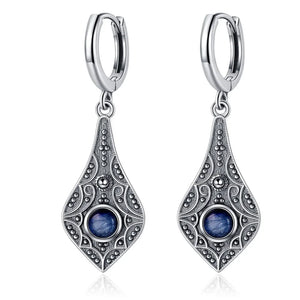 Natural Stone Bohemian Drop Earrings | Kyanite & Moonstone | Assorted Designs