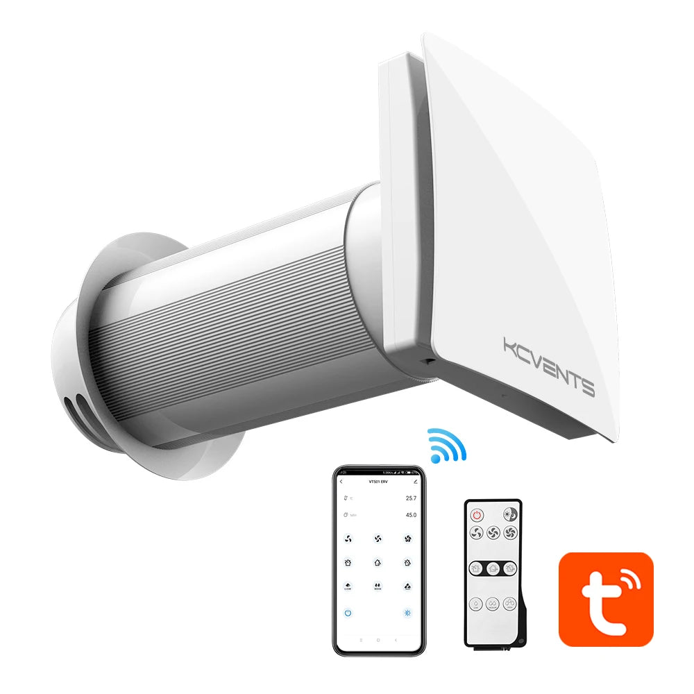 Single Room Heat Recovery Ventilation Unit | ecentralised Air Recuperator with App Control