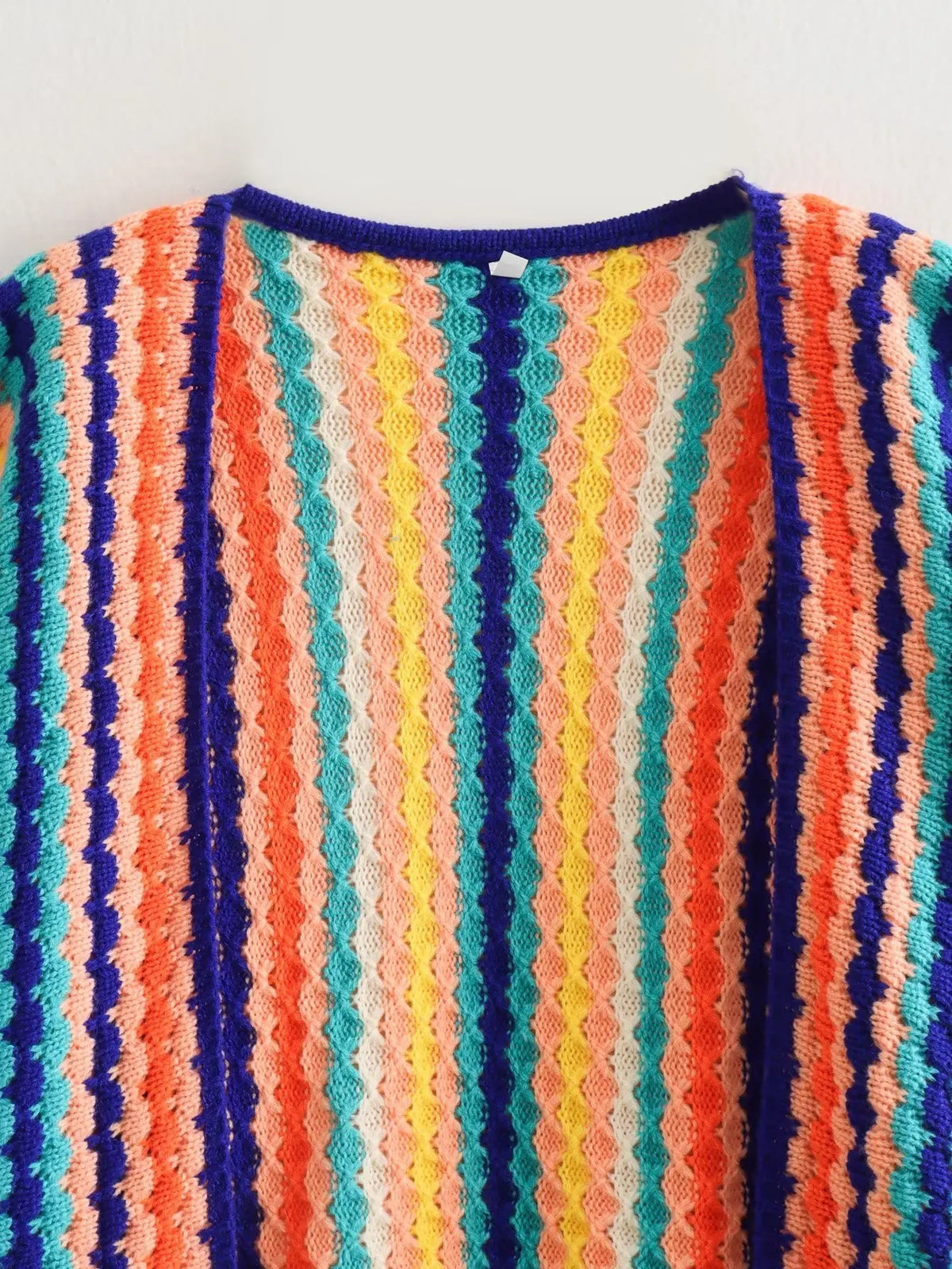 Women's Modern Bohemian Rainbow Striped Sweater | Sizes S-L