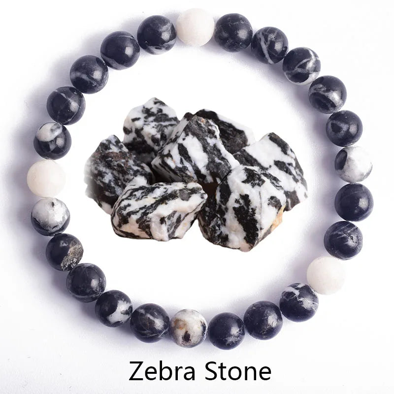Genuine Natural Stone Bracelet Man Natural Flower Green Gemstone Beads Jewelry for Women Bohemia Style Elastic Bangle Wholesale