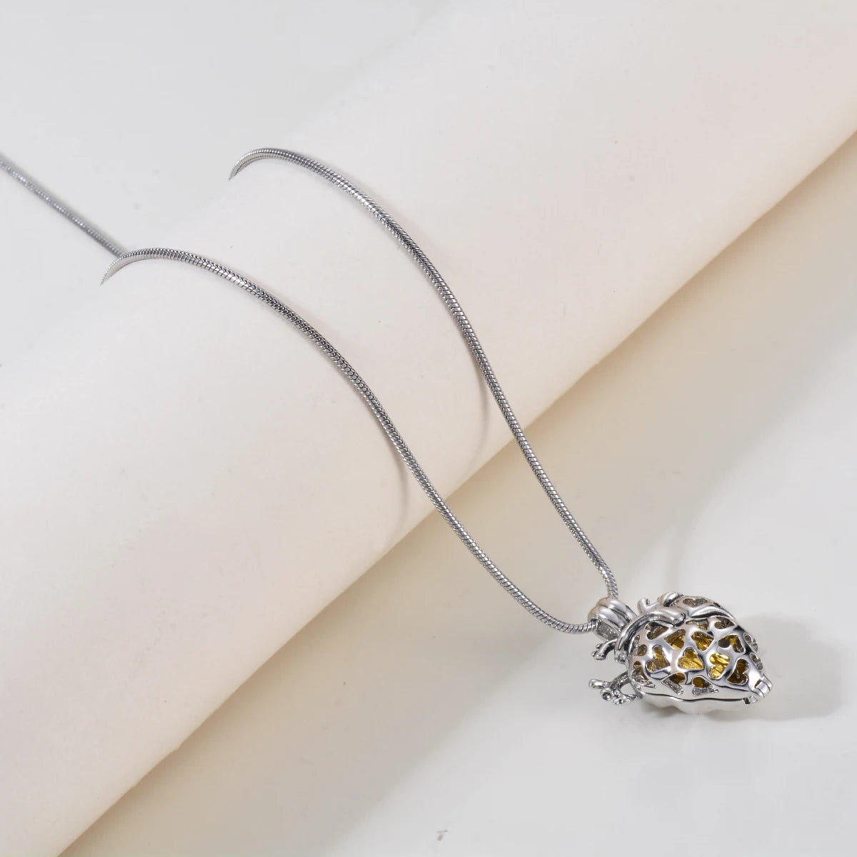 Eternity Keepsake Urn Necklace | White Gold Plated