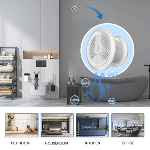 4W ECO-Friendly Two-Way Bathroom Exhaust Fan with Remote Control | Wall or Window Mount