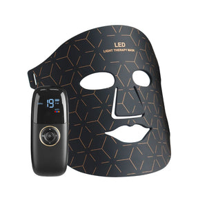 Silicone LED Light Therapy Face Mask | 4 Wavelengths (660/850/415/605nm) | Rechargeable | Dimming + Timer | Whole Face Coverage