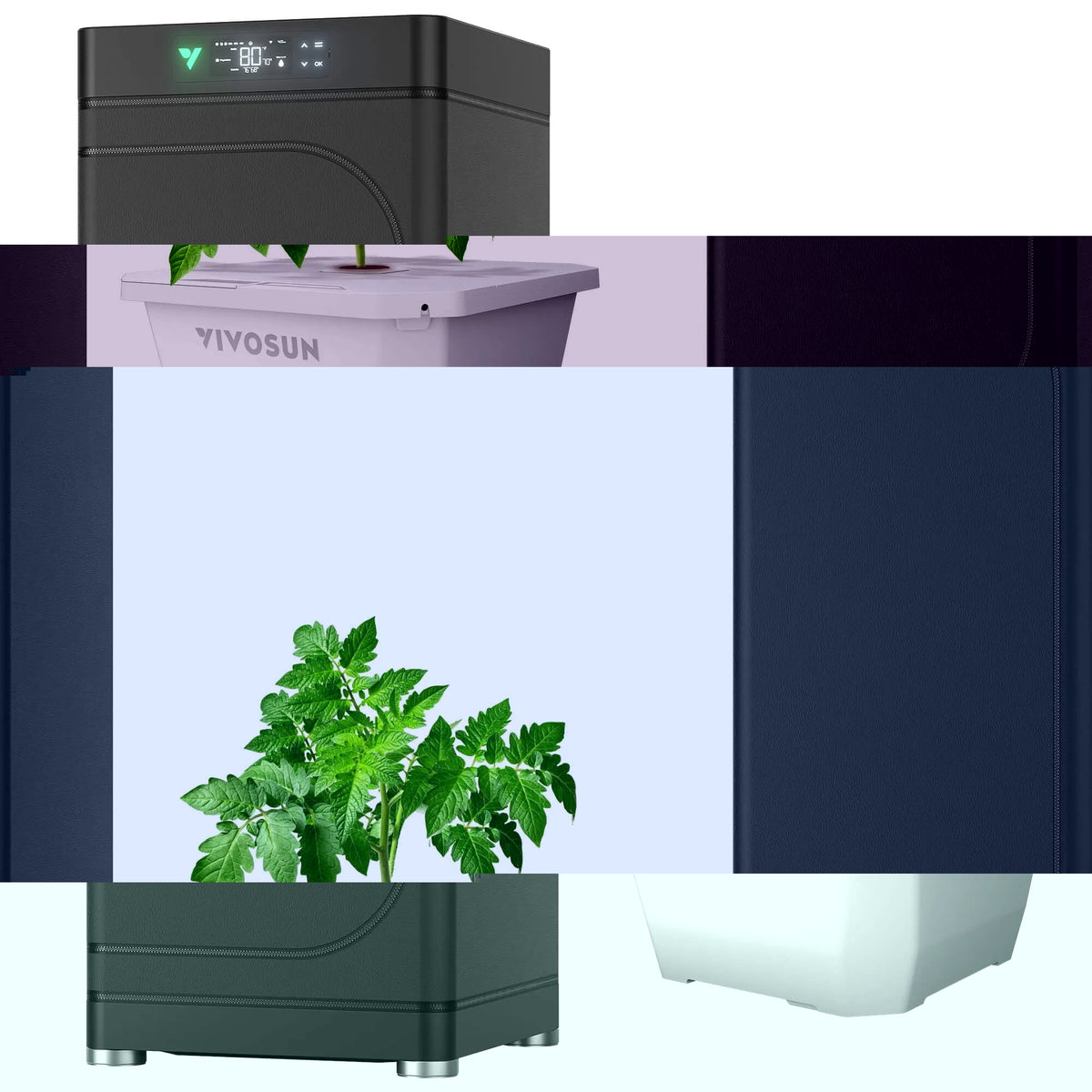 Smart Hydroponic Grow Box + DWC Growing Kit | Automated Indoor Smart Garden | App-Controlled