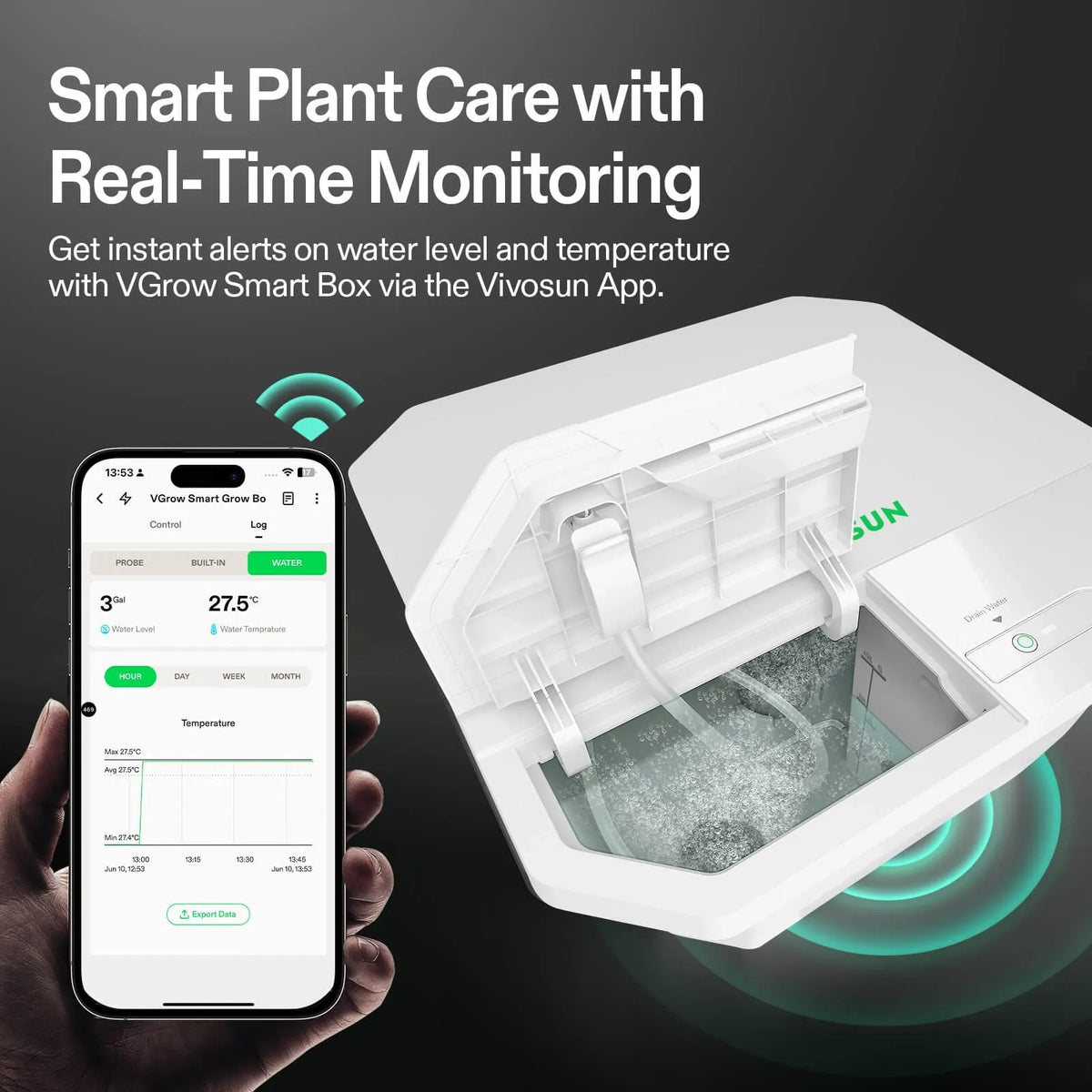 Smart Hydroponic Grow Box + DWC Growing Kit | Automated Indoor Smart Garden | App-Controlled