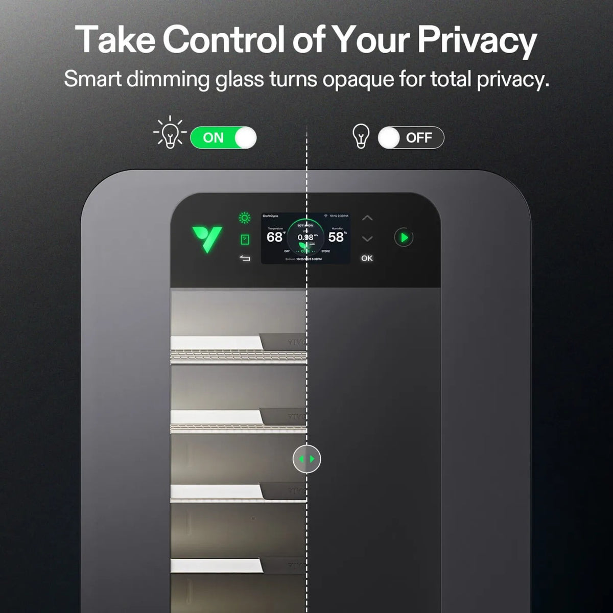 Smart Post-Harvest Drying & Curing Box | Temperature + Humidity Control | App + Touchscreen | Even 360° Airflow