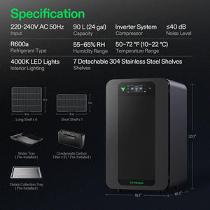 Smart Post-Harvest Drying & Curing Box | Temperature + Humidity Control | App + Touchscreen | Even 360° Airflow