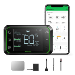 Smart Ventilation Kit Pro 8″ | AeroZesh G8 Inline Fan + WiFi Temp & Humidity Controller + Carbon Filter + Ducting | 725 CFM Quiet Ventilation for Large Grow Tents