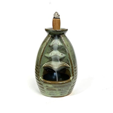 Snake Jar Backflow Waterfall Incense Burner | Green