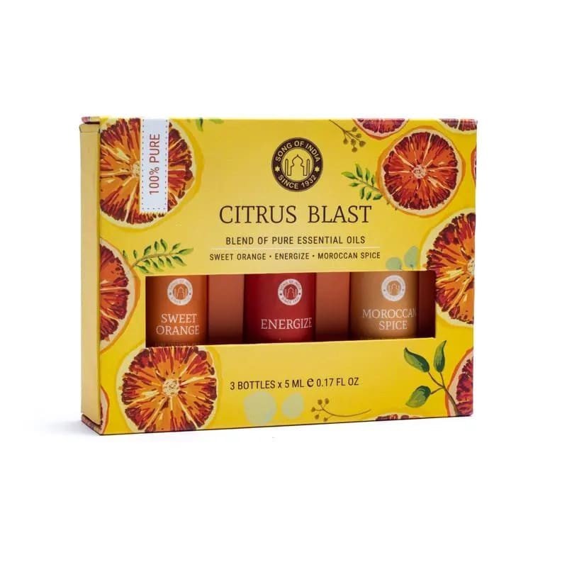 Song Of India Citrus Blast Essential Oil Set