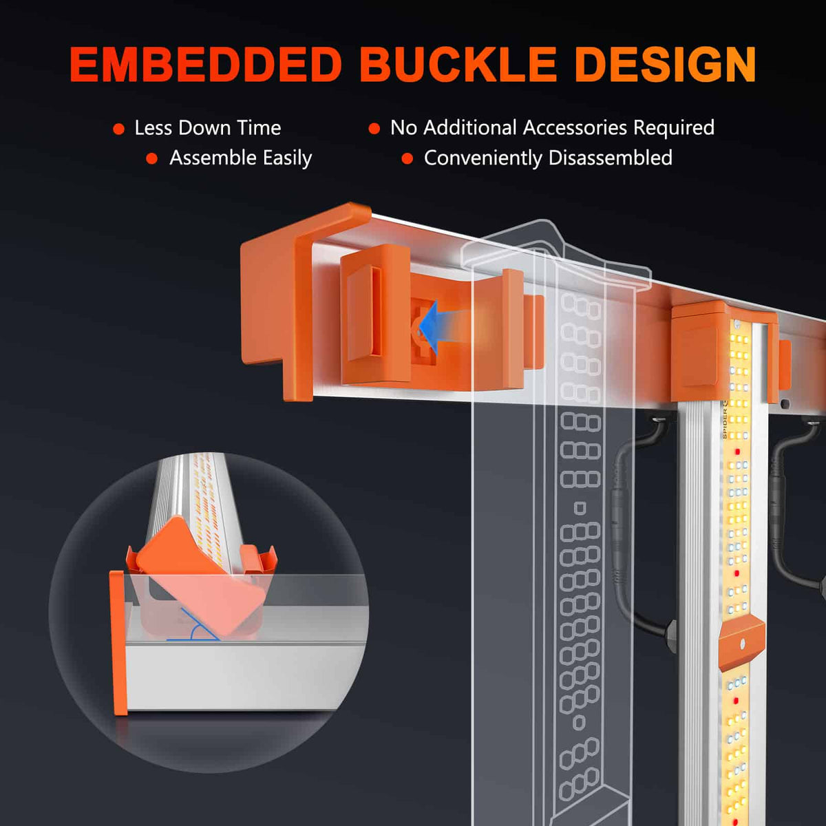 Spider Farmer G8600 LED Grow Light | Full Spectrum + Dimmable