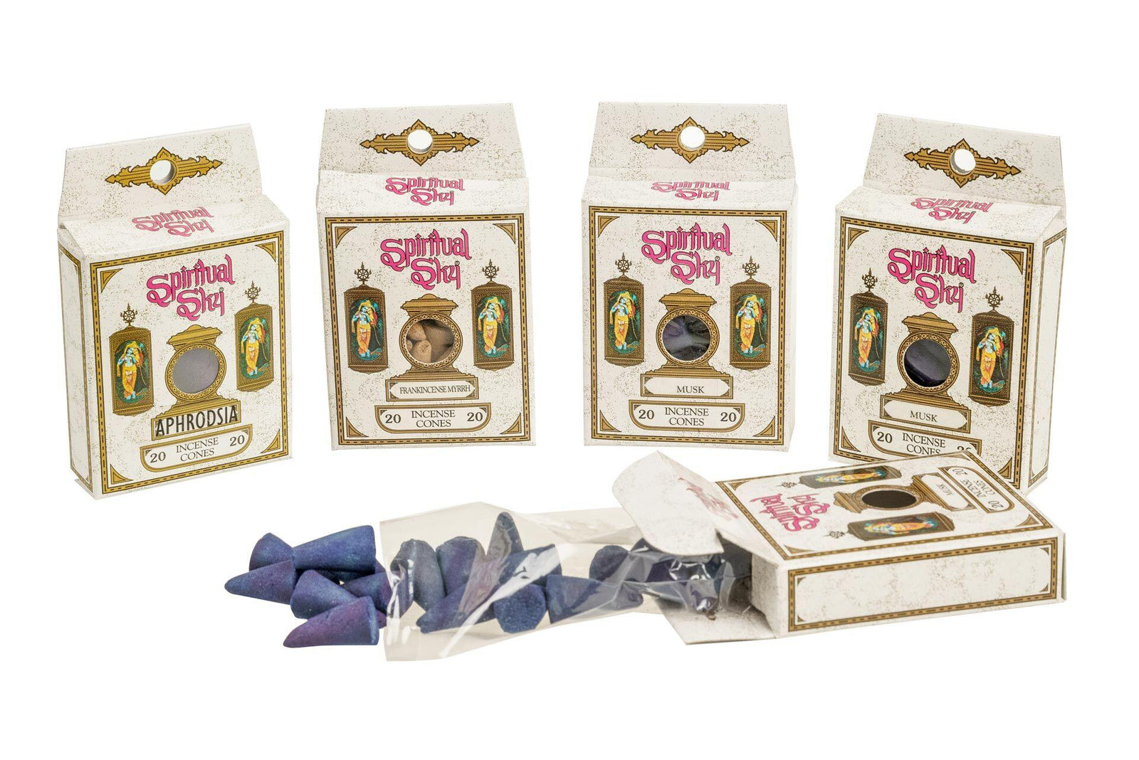 Spiritual Sky Frankincense & Myrrh Incense Cones | 6 Pack | 120 Cones