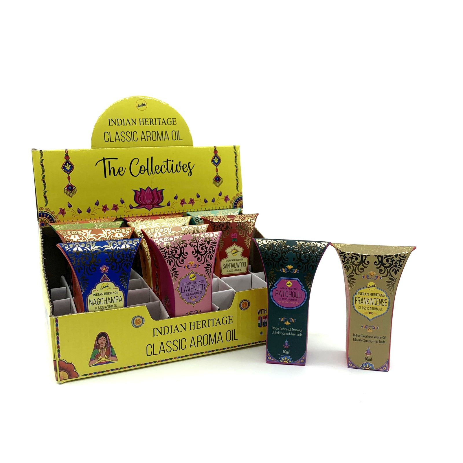 Sree Vani Indian Heritage Aroma Oil Set | 12 x 10ml Bottles