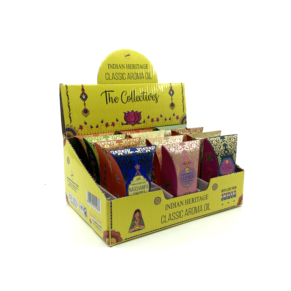 Sree Vani Indian Heritage Aroma Oil Set | 12 x 10ml Bottles