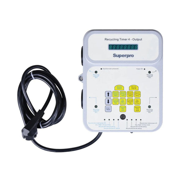 SuperPro Combination Recycling & Lighting Timer | 4-Outlet Environment ...
