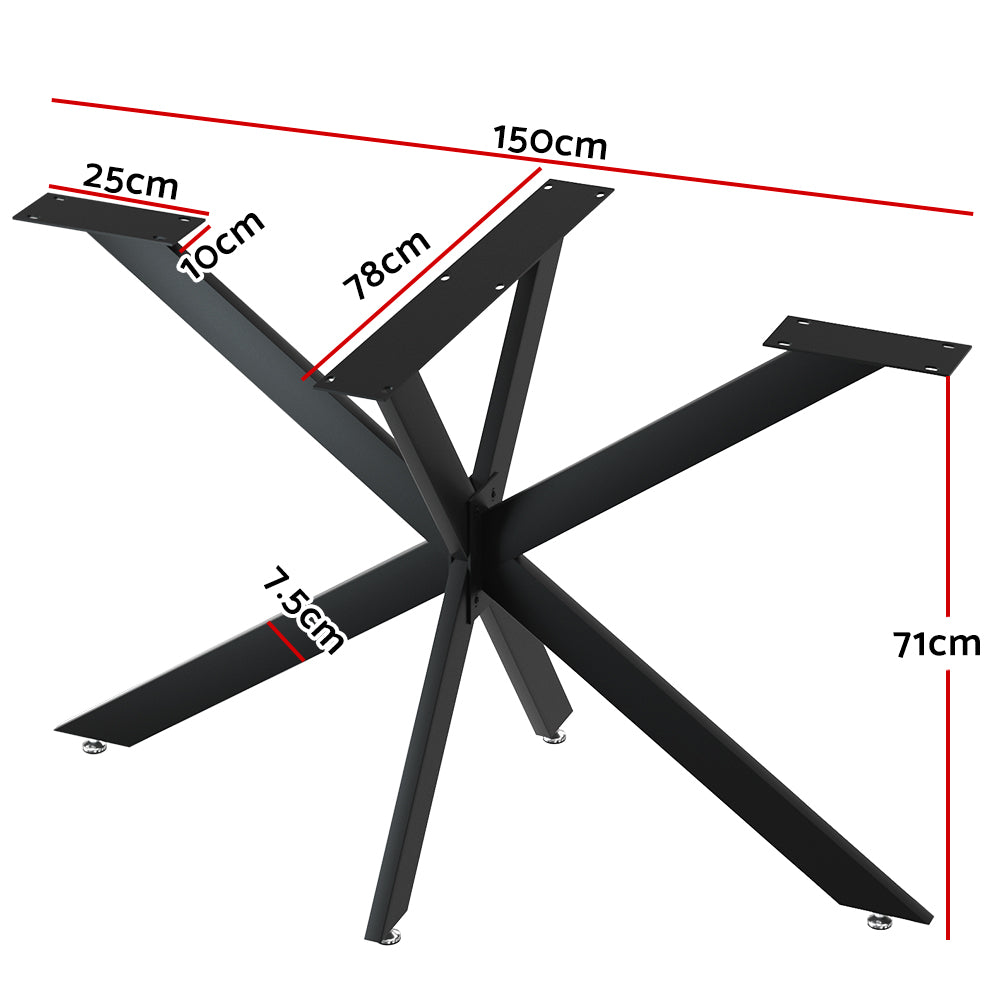 Starburst Table Legs | Coffee Dining Table Legs | DIY | Metal Leg | 150x78cm