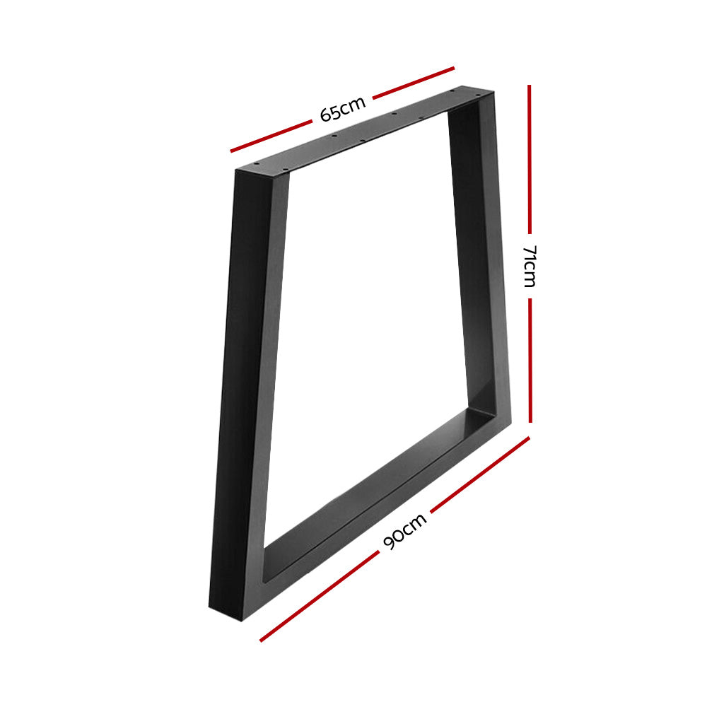 Metal Table Legs | DIY | Trapezoid | 65x90CM | Set of 2