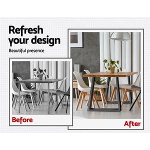 Metal Table Legs | DIY | Trapezoid | 65x90CM | Set of 2