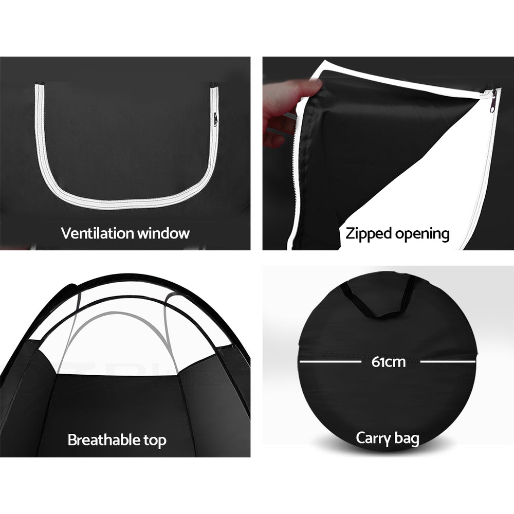 Portable Pop Up Tanning Tent | Black