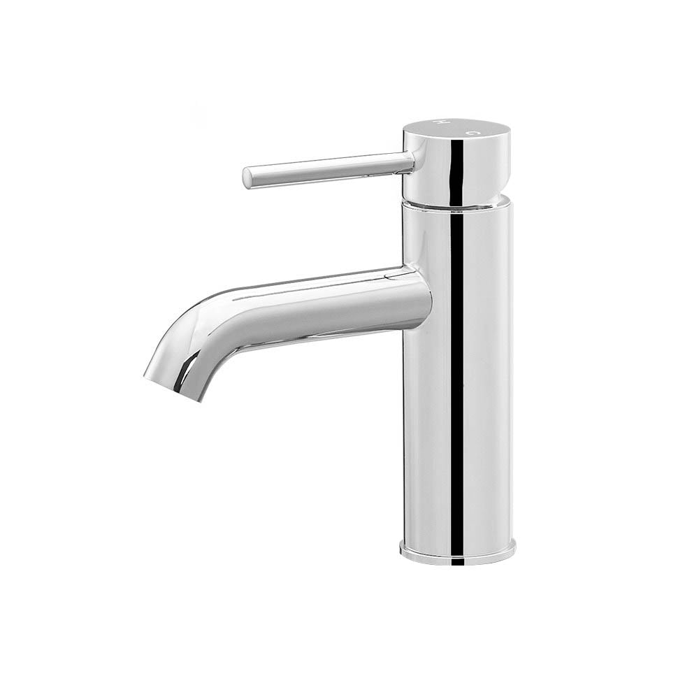 Cefito | Bathroom Basin Mixer Tap | Round Brass Faucet | Vanity Laundry | Chrome