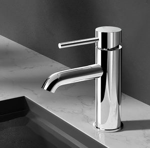 Cefito | Bathroom Basin Mixer Tap | Round Brass Faucet | Vanity Laundry | Chrome