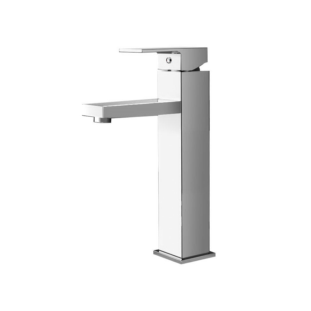 Cefito | Bathroom Basin Mixer Tap | Square Tall Faucet | Vanity Laundry | Chrome