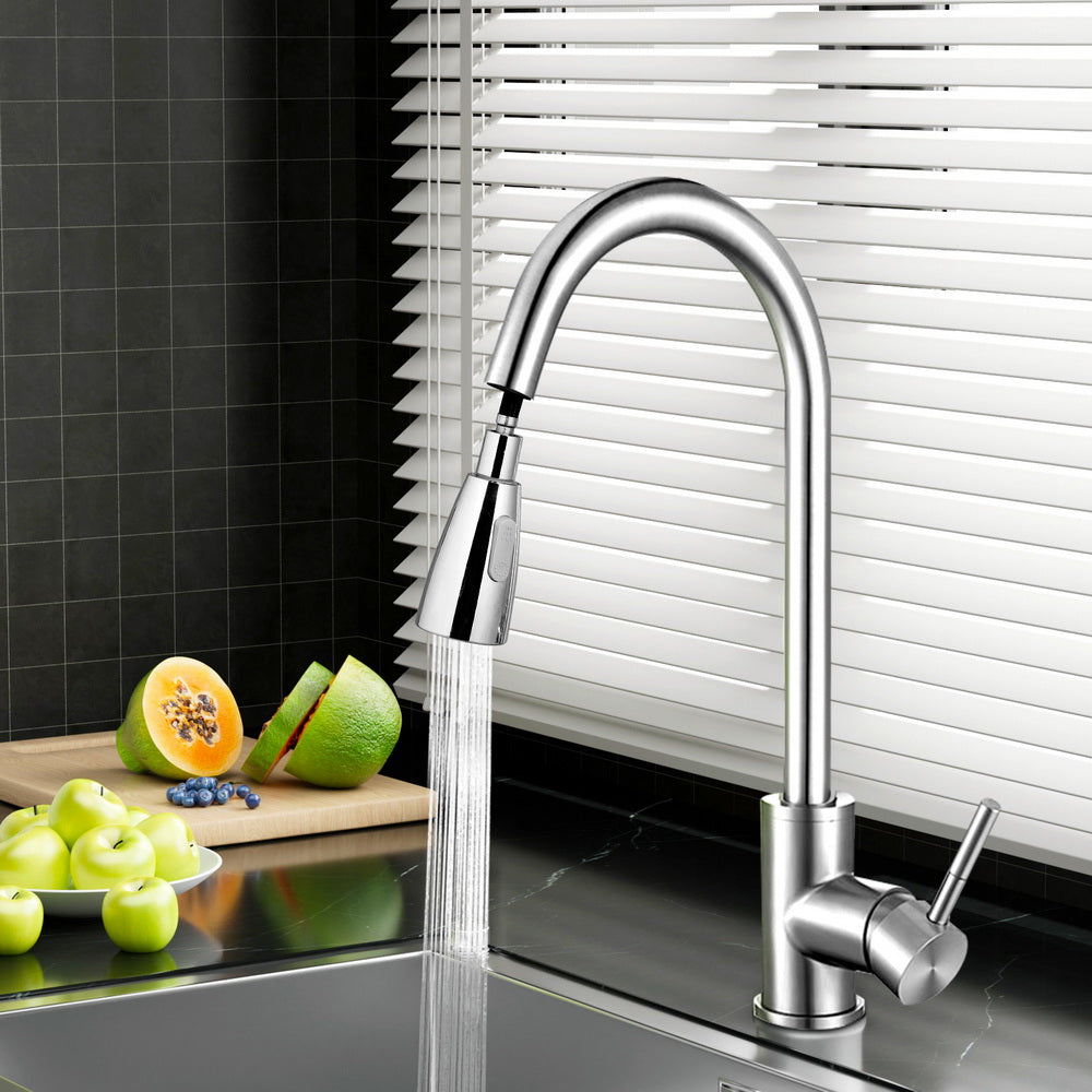 Cefito | Kitchen Mixer Tap | Pull Out | 2 Mode Sink Faucet | Basin Laundry | Chrome