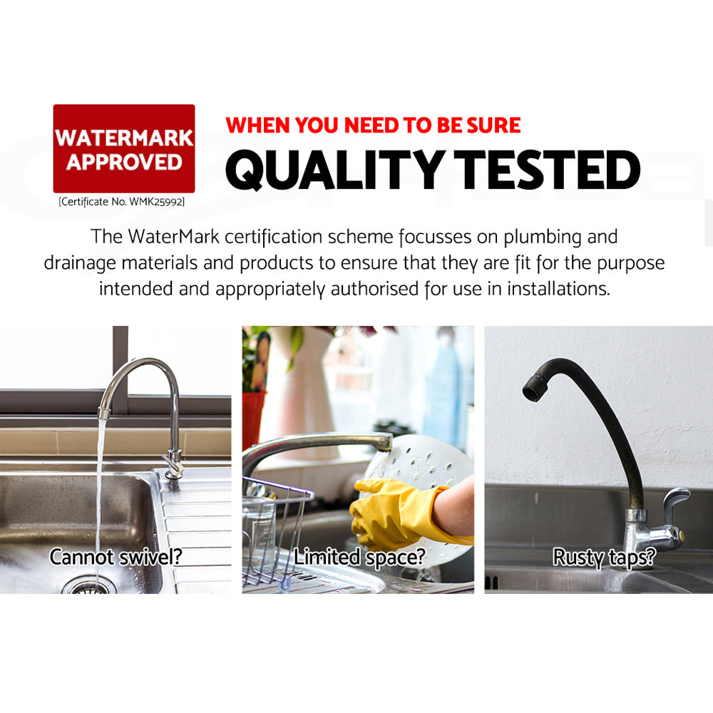 Cefito | Kitchen Mixer Tap | Mixer Round Sink Faucet | Basin Laundry | Black