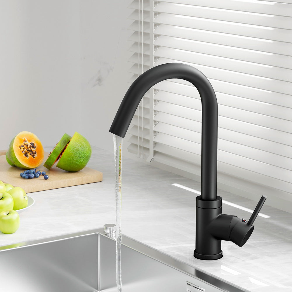 Cefito | Kitchen Mixer Tap | Mixer Round Sink Faucet | Basin Laundry | Black