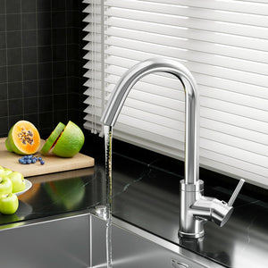 Cefito Kitchen Mixer Tap | Round Sink Faucet | Basin Laundry | Chrome