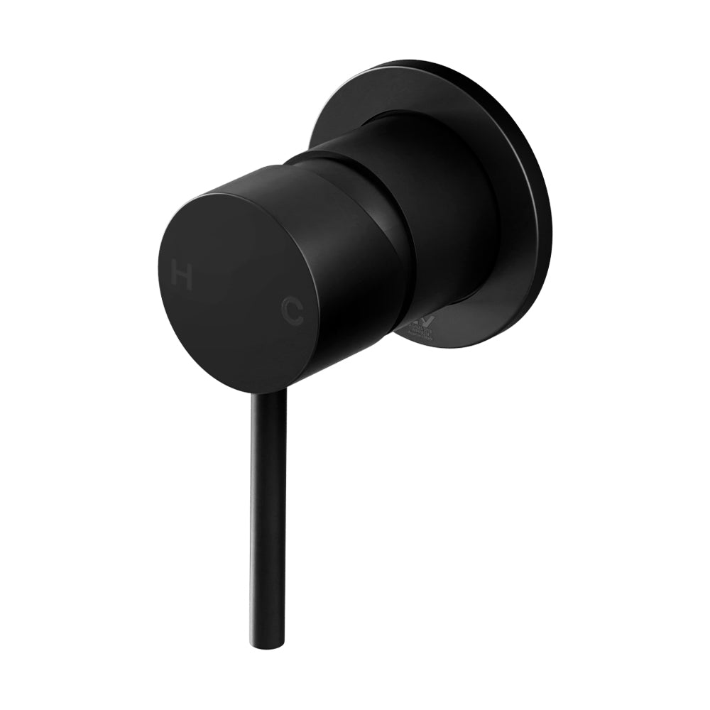 Basin Mixer Wall Tap | Round | Brass Faucet | Shower | Bathtub | Black