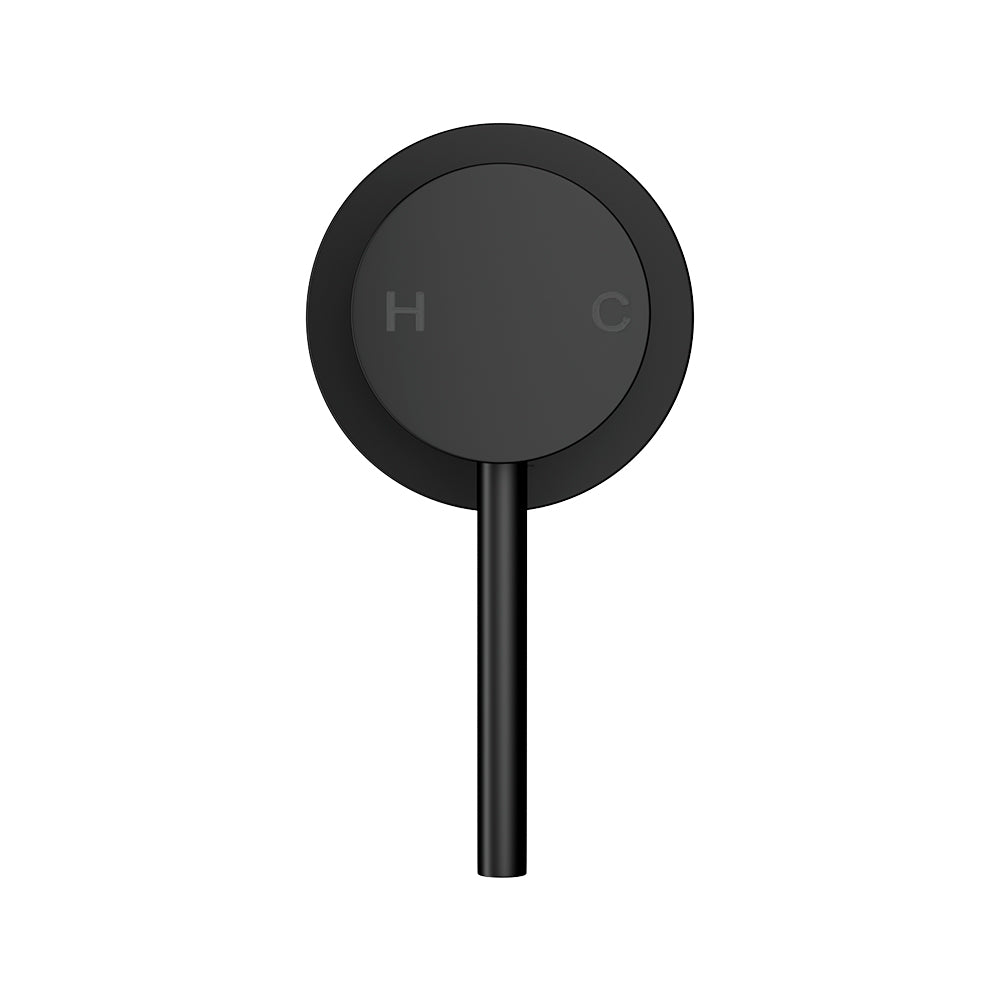 Basin Mixer Wall Tap | Round | Brass Faucet | Shower | Bathtub | Black