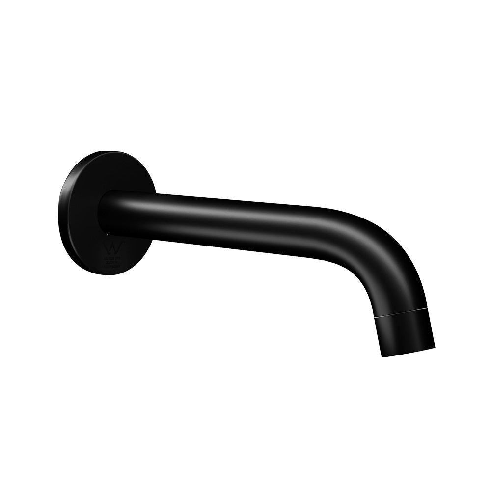 Bathroom Mixer Spout | Wall Bath Tap | Round | Shower | Bathtub | Black
