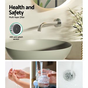 Bathroom Mixer Spout | Wall Bath Tap | Round | Shower | Bathtub | Chrome