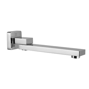 Cefito | Bathroom Mixer Spout | Wall Bath Tap | Square Swivel Bathtub | Chrome