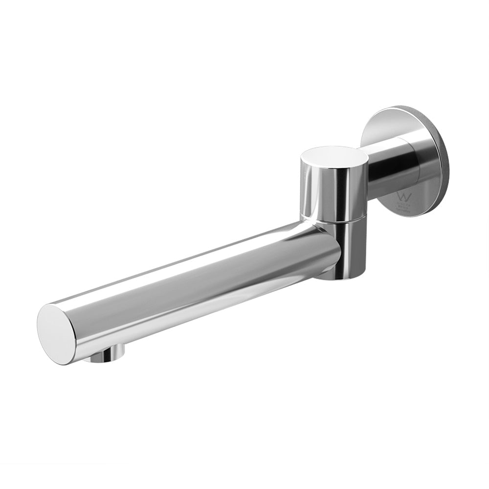 Cefito | Bathroom Mixer Spout | Wall Bath Tap | Round Swivel Bathtub | Chrome