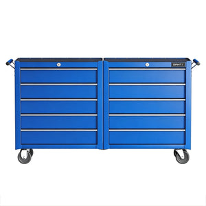 Tool Chest Trolley | 10 Drawer Toolbox | Storage Cabinet | Blue