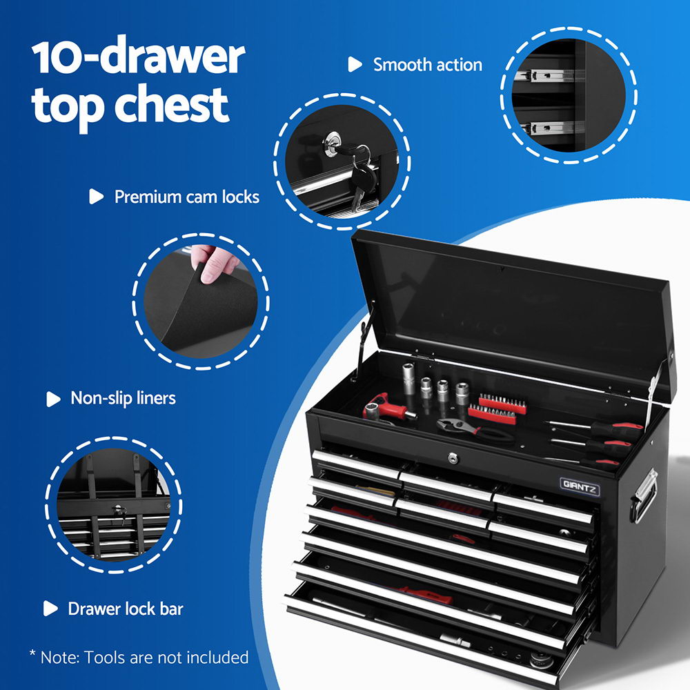 Giantz Tool Box | 13 Drawer Cabinet | Garage Chest Storage | Black