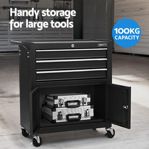 Giantz Tool Box | 13 Drawer Cabinet | Garage Chest Storage | Black