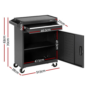 Rolling Tool Chest Cabinet | Workshop Garage Storage | Tools Organiser
