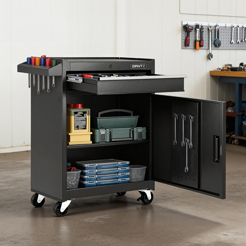 Rolling Tool Chest Cabinet | Workshop Garage Storage | Tools Organiser