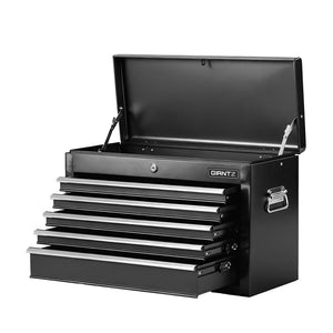 Tool Chest | 5 Drawer Lockable Cabinet | Garage Storage | Black