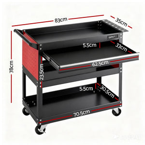 Tool Trolley Cart | Rolling Cabinet | Workshop Storage Drawers