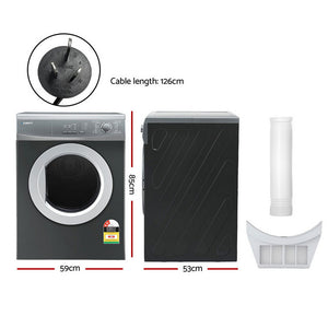 Tumble Dryer | 7kg | Vented | 15 Auto Programs | Grey