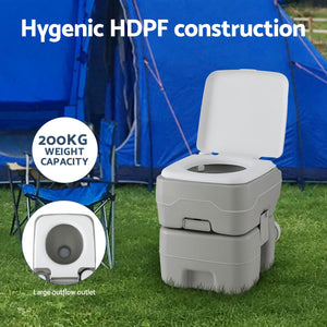 Portable Camping Toilet Set | 20L Toilet | Shower Tent Changing Room