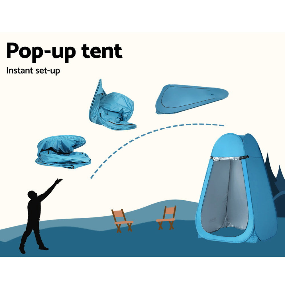 Pop-Up Camping Shower & Toilet Tent | Outdoor Privacy Change Room