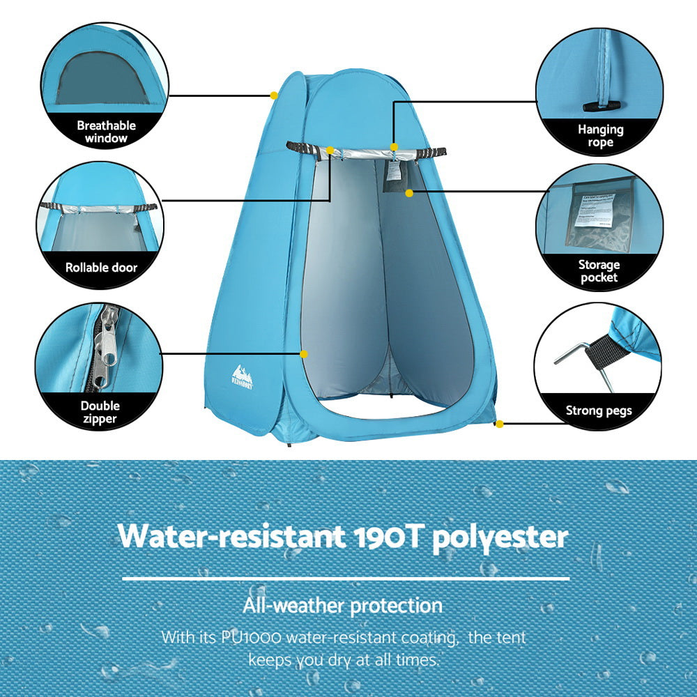 Pop-Up Camping Shower & Toilet Tent | Outdoor Privacy Change Room