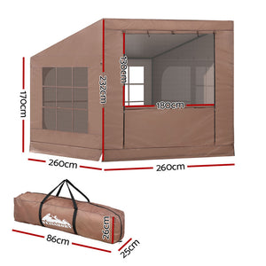 Car Camping Tent | SUV Rear Side Canopy | Portable Family Shelter for 4WD