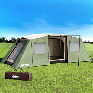 Camping Tent | Instant Up | 10 Person Family Outdoor Hiking Tent with 3 Rooms
