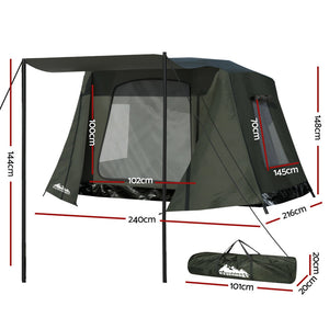 Camping Tent | Instant Up 2-3 Person Outdoor Hiking Shelter